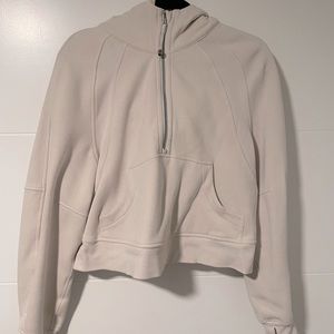 Lululemon Scuba Oversized Half Zip XS/S White Opal